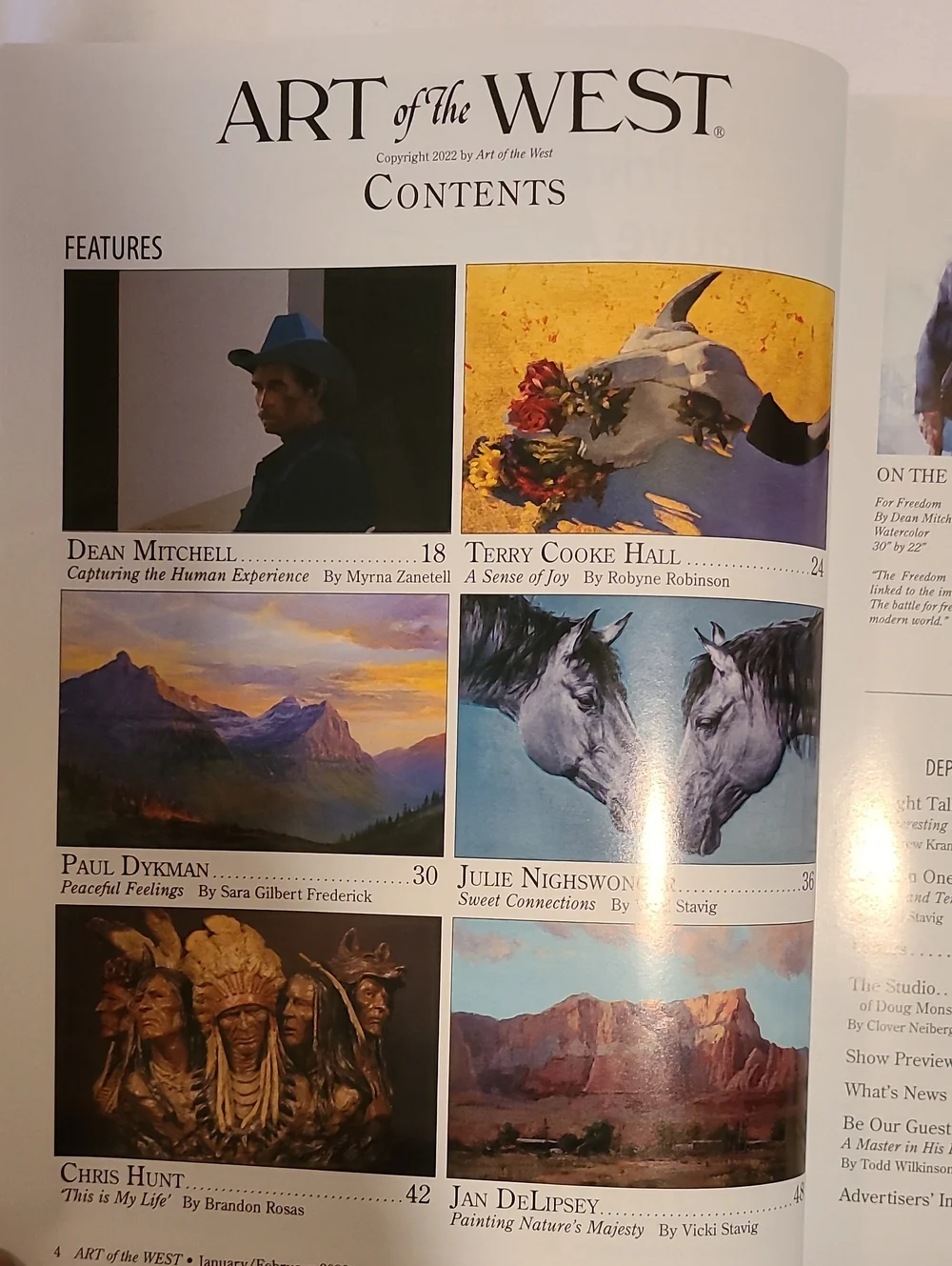Art Of The West 3 Issues, Beautiful Art & Stories Magazine Jan 2022 Sep Nov 2021